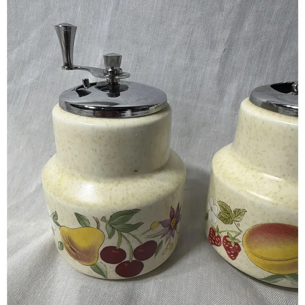 Lenox Temper Ware Summer Harvest Spice Salt‎ and Pepper Shaker Grinder